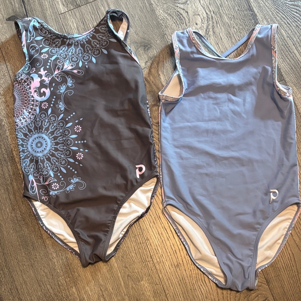 Plum gymnastics leotards (2)